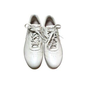 SAS Free Time Women's Beige Leather Comfort Walking Shoes Size 11N